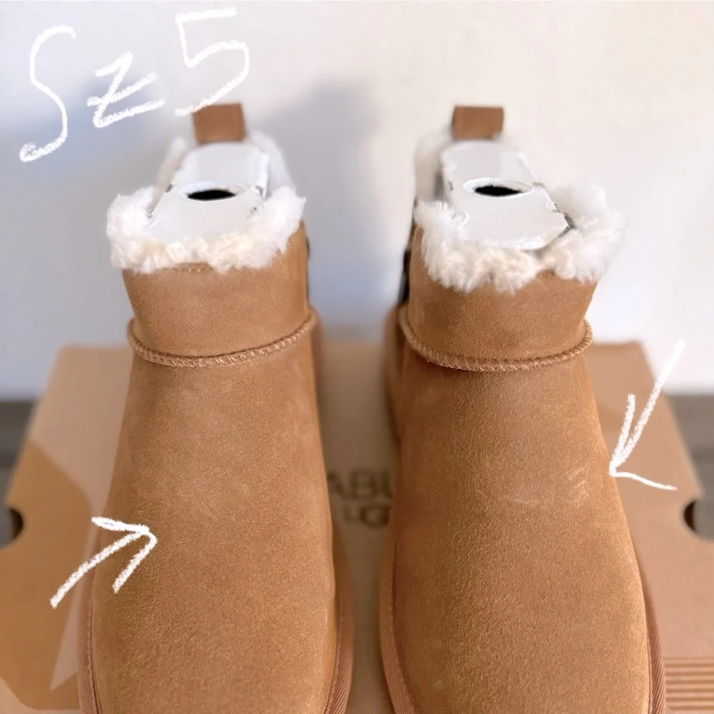 NIB [Koolaburra By UGG] Koola Ultra Mini Brown Winter Boots Women’s/Big Kids 5 - Picture 8 of 13